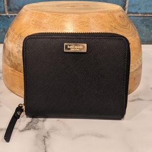 Kate Spade Small Black Leather Wallet
